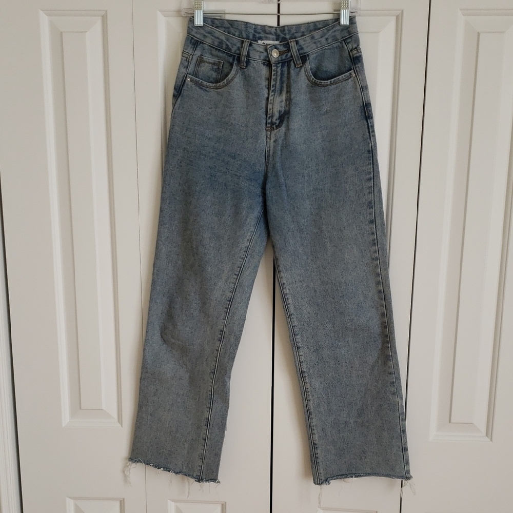 Princess Polly 100% cotton cropped jeans